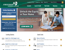 Tablet Screenshot of freedomcu.org